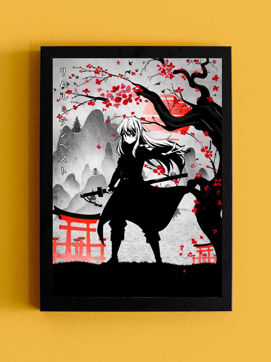 Rimuru Tempest Anime Tablo Siyah Çerçeveli Yüksek Kalite Anime Duvar Poster Tablo - En İyi Fiyatlarla