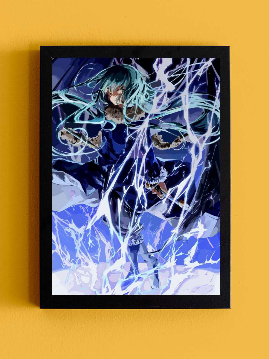 Rimuru tempest Anime Tablo Siyah Çerçeveli Yüksek Kalite Anime Duvar Poster Tablo - En İyi Fiyatlarla