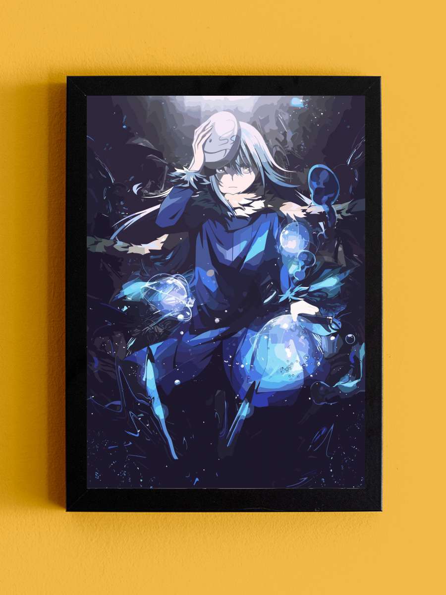 Rimuru Tempest Anime Tablo Siyah Çerçeveli Yüksek Kalite Anime Duvar Poster Tablo - En İyi Fiyatlarla