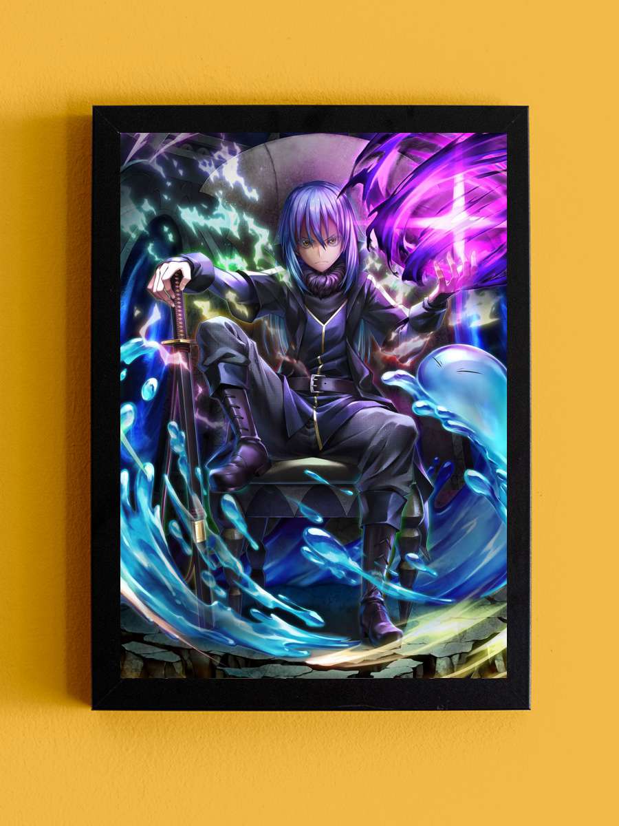 rimuru tempest Anime Tablo Siyah Çerçeveli Yüksek Kalite Anime Duvar Poster Tablo - En İyi Fiyatlarla