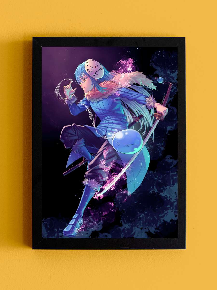 Rimuru Tempest Anime Tablo Siyah Çerçeveli Yüksek Kalite Anime Duvar Poster Tablo - En İyi Fiyatlarla