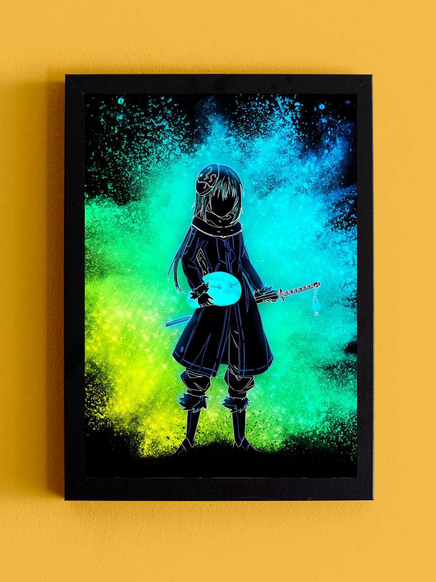 Rimuru Tempest Anime Tablo Siyah Çerçeveli Yüksek Kalite Anime Duvar Poster Tablo - En İyi Fiyatlarla