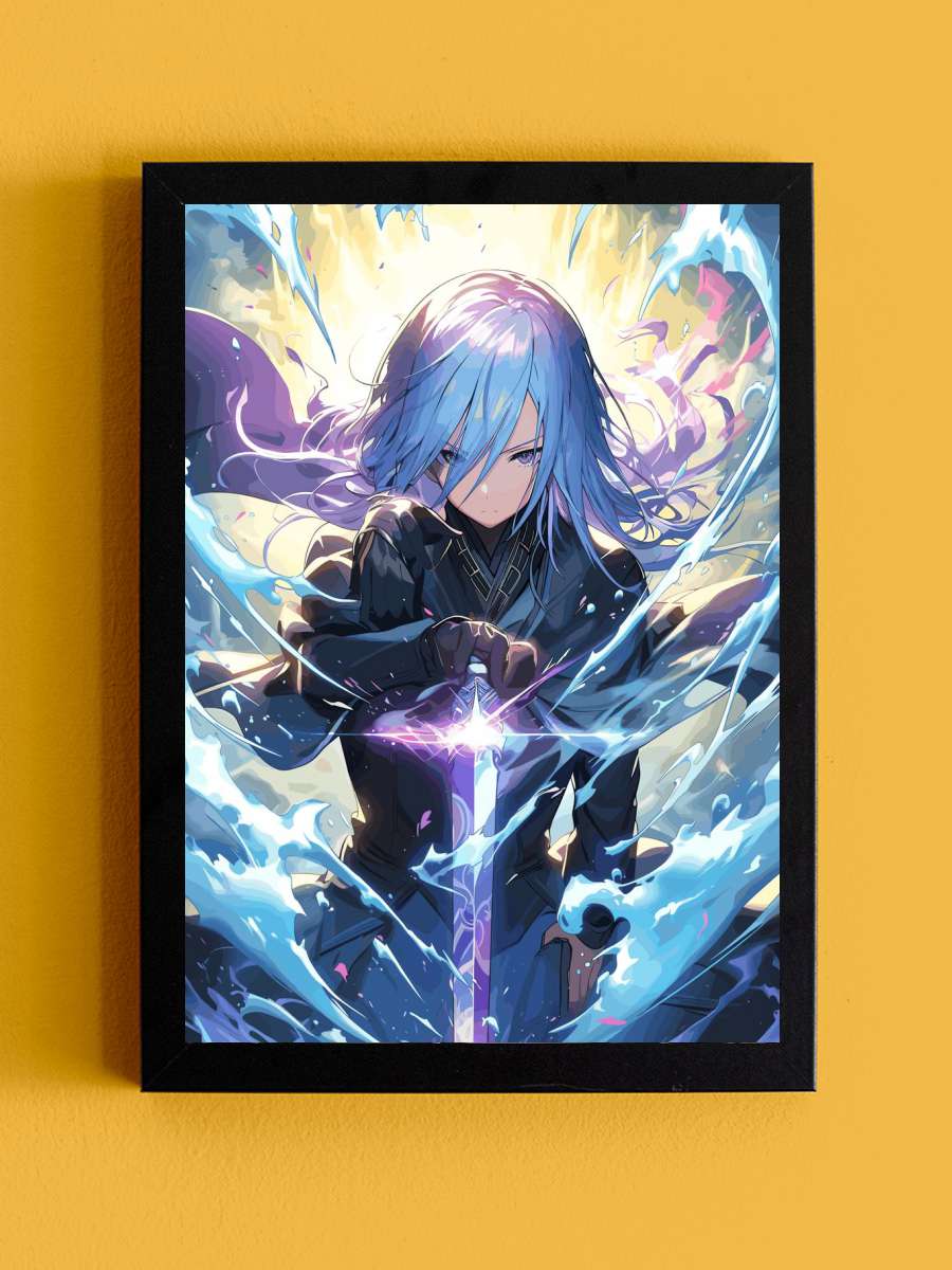 Rimuru Tempest Slime Anime Anime Tablo Siyah Çerçeveli Yüksek Kalite Anime Duvar Poster Tablo - En İyi Fiyatlarla
