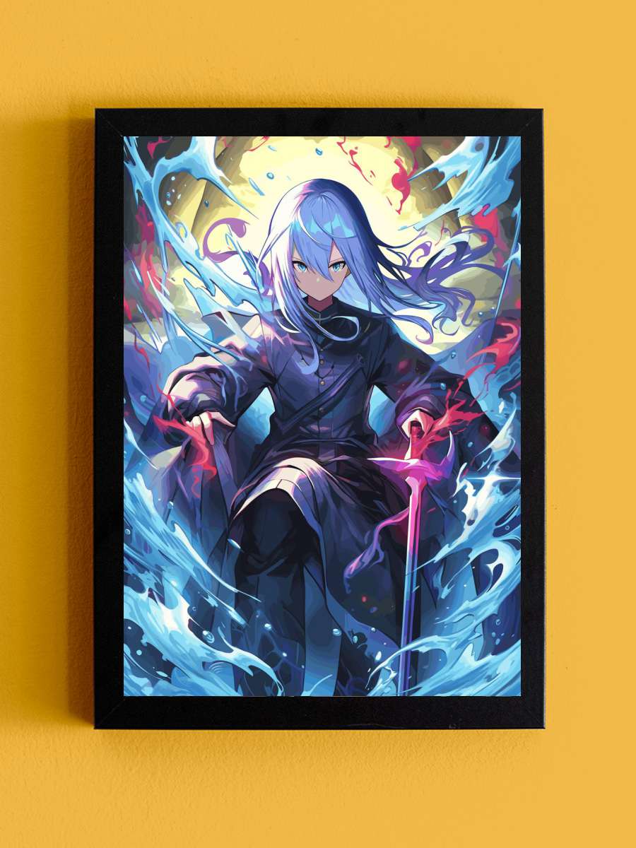 Rimuru Tempest Slime Anime Tablo Siyah Çerçeveli Yüksek Kalite Anime Duvar Poster Tablo - En İyi Fiyatlarla