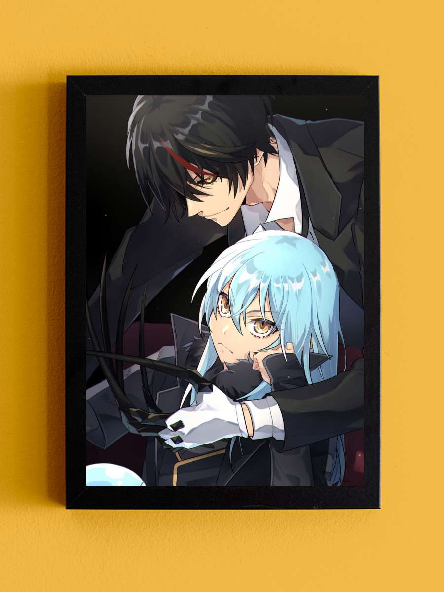 rimuru tempest slime Anime Tablo Siyah Çerçeveli Yüksek Kalite Anime Duvar Poster Tablo - En İyi Fiyatlarla