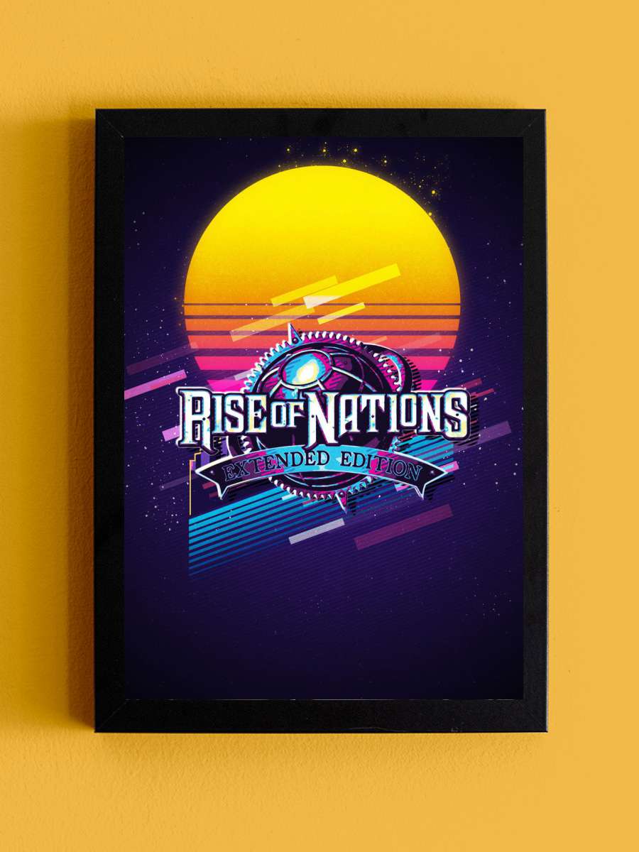 rise of nations extended e Anime Tablo Siyah Çerçeveli Yüksek Kalite Anime Duvar Poster Tablo - En İyi Fiyatlarla