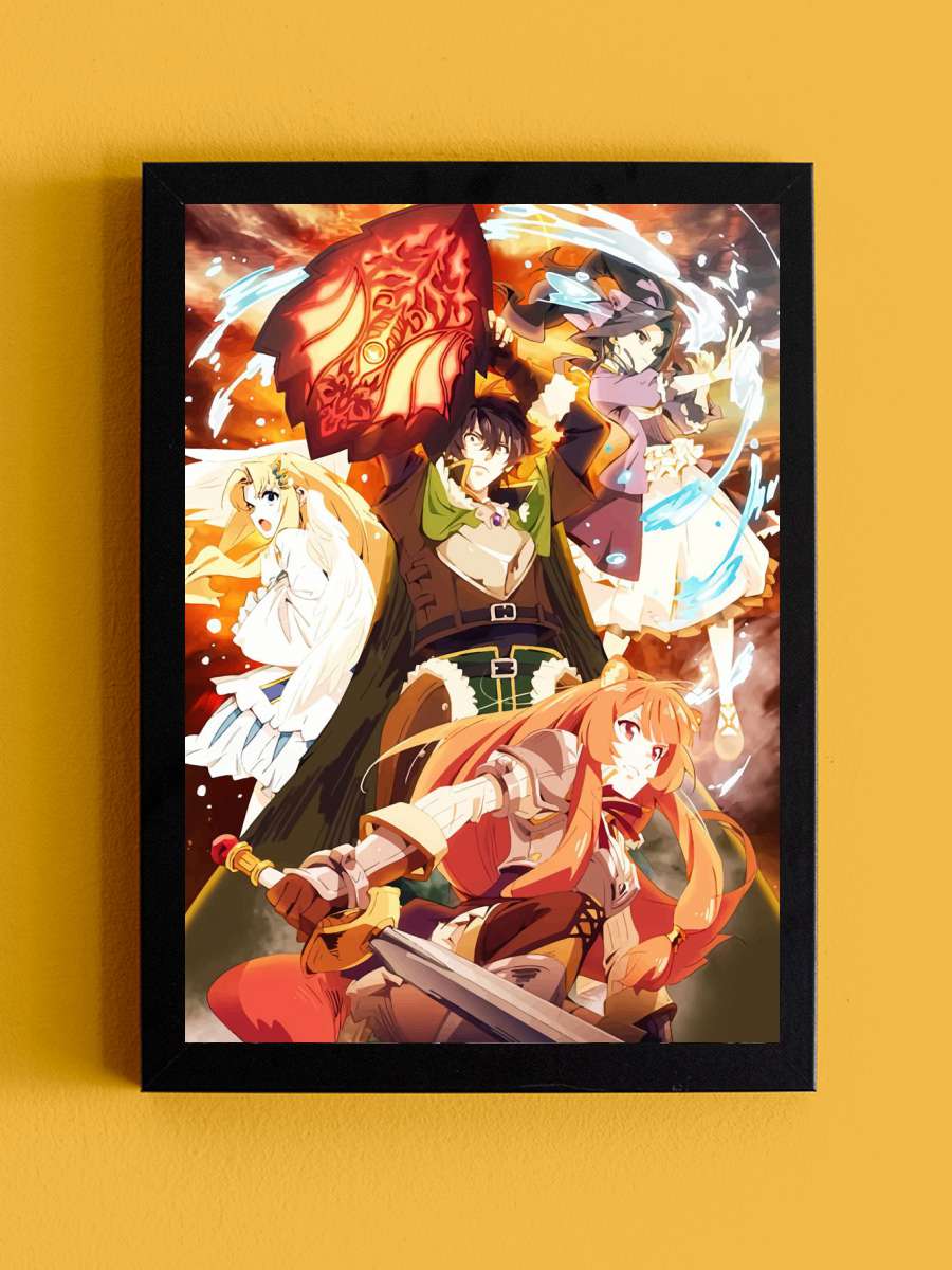 Rising Of The Shield Hero Anime Tablo Siyah Çerçeveli Yüksek Kalite Anime Duvar Poster Tablo - En İyi Fiyatlarla