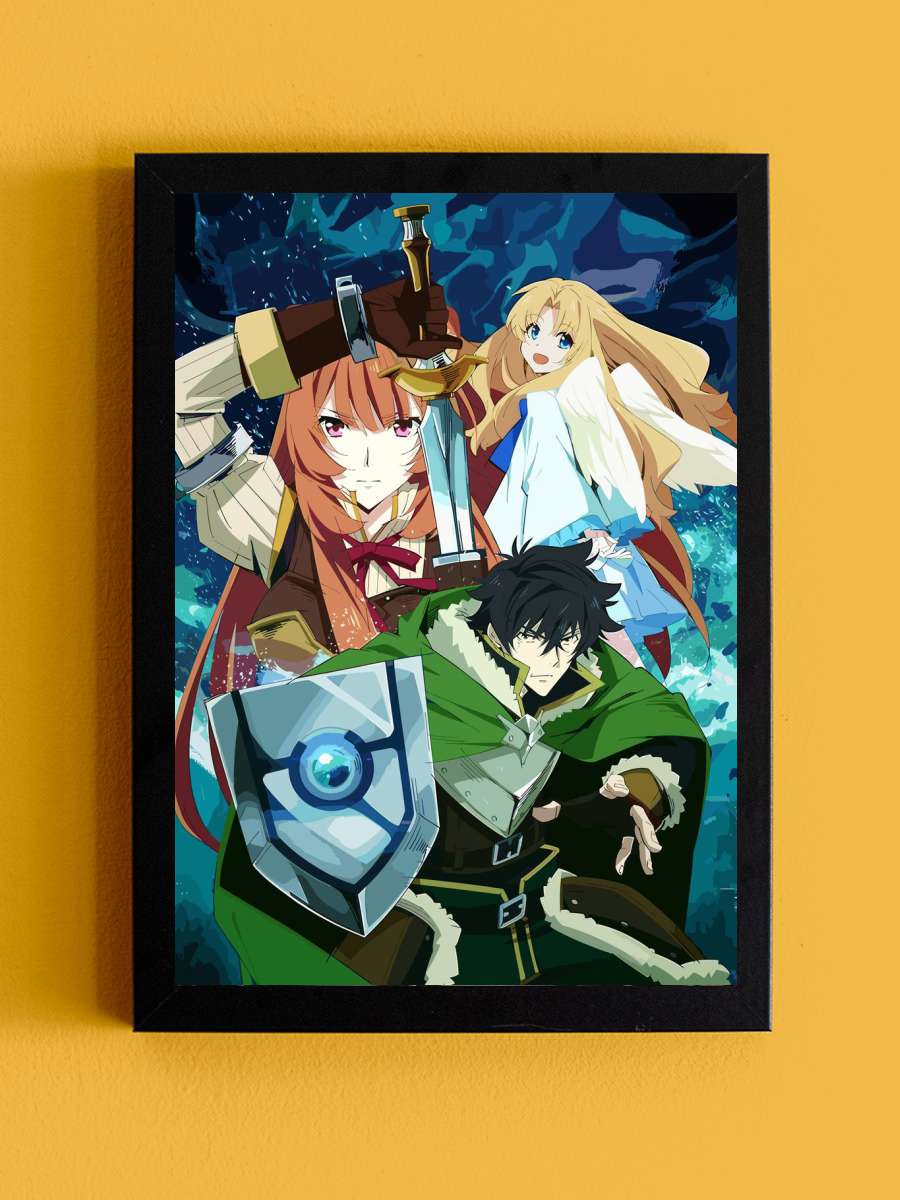 Rising Of The Shield Hero Anime Tablo Siyah Çerçeveli Yüksek Kalite Anime Duvar Poster Tablo - En İyi Fiyatlarla