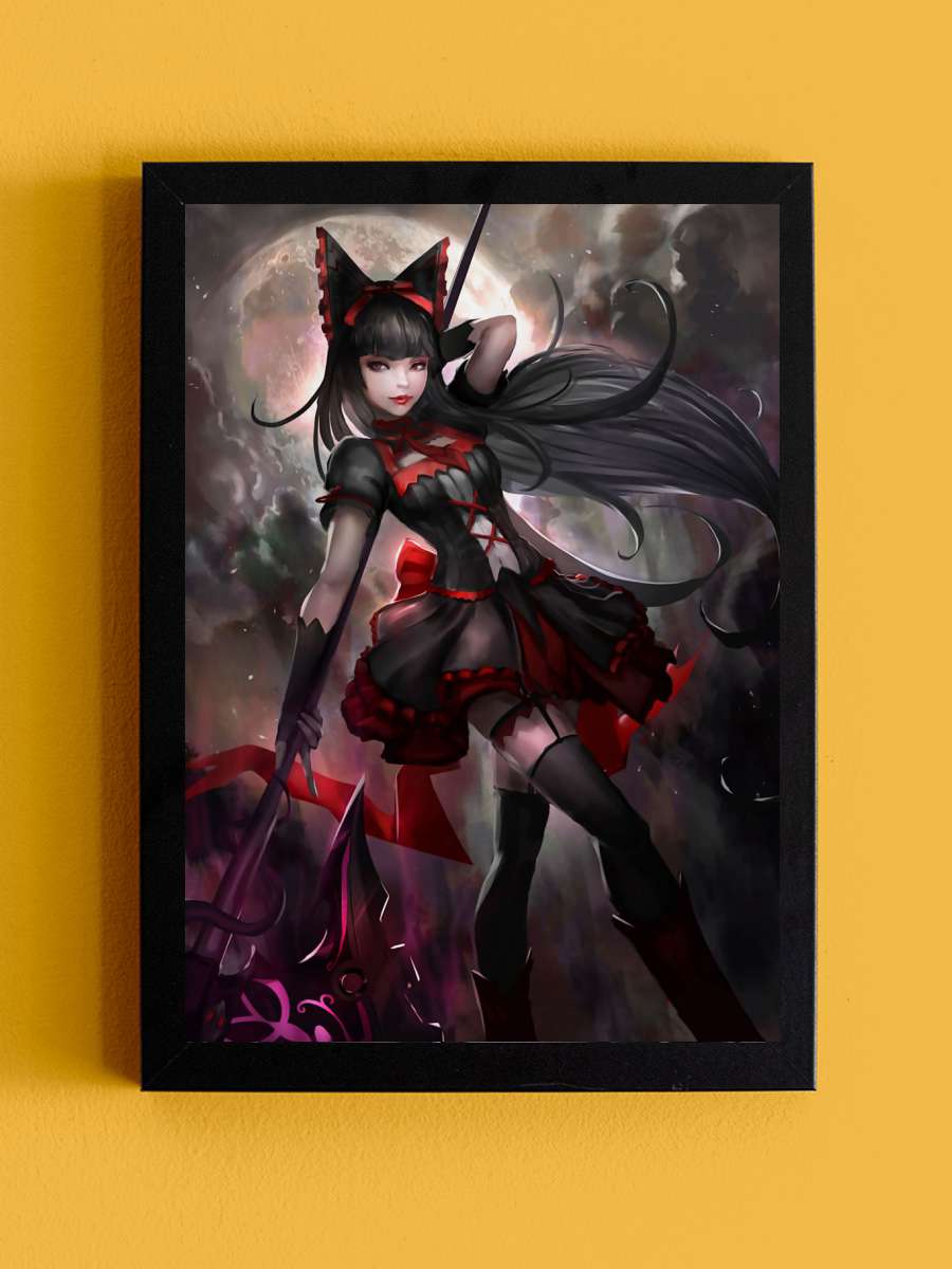 Rory Mercury Anime Tablo Siyah Çerçeveli Yüksek Kalite Anime Duvar Poster Tablo - En İyi Fiyatlarla