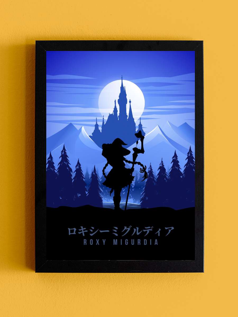 Roxy Mushoku Tensei Anime Tablo Siyah Çerçeveli Yüksek Kalite Anime Duvar Poster Tablo - En İyi Fiyatlarla