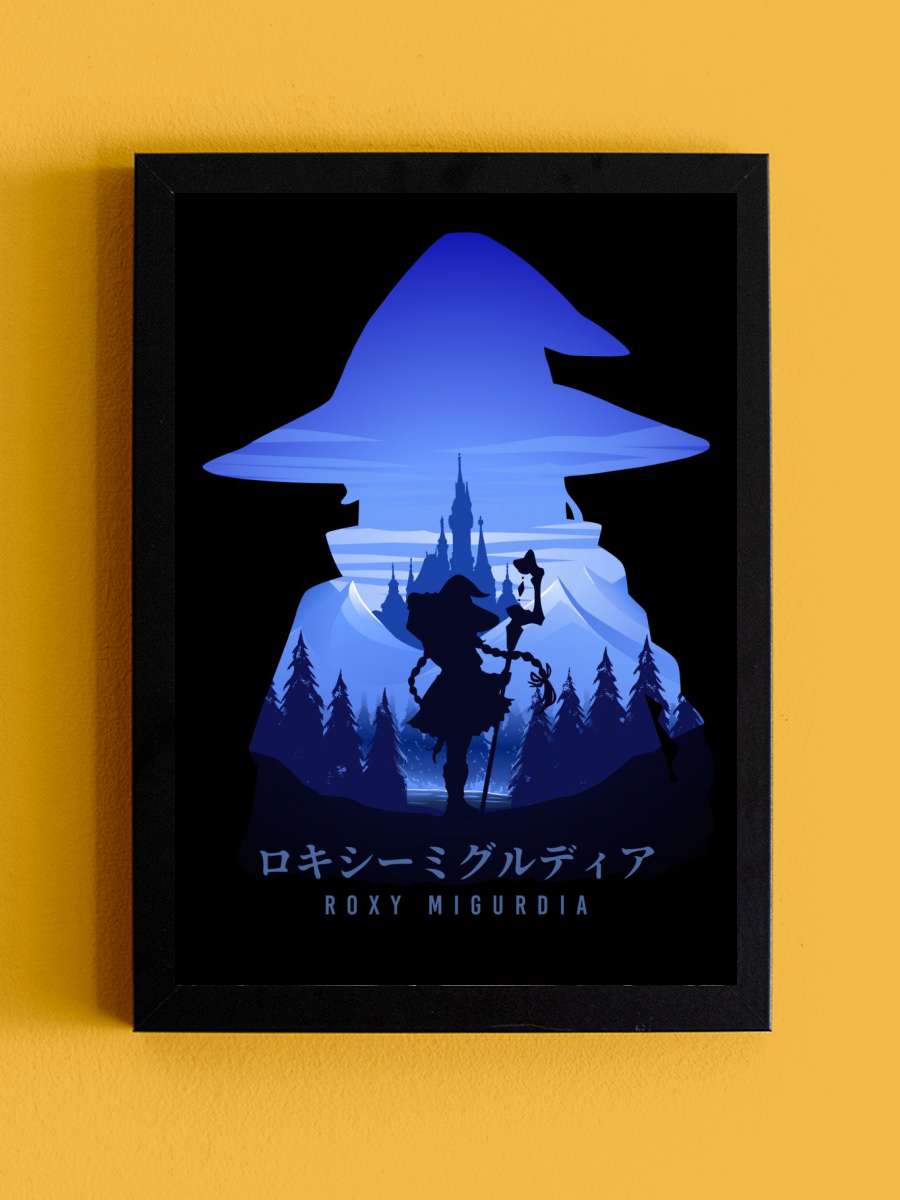 Roxy Mushoku Tensei Anime Tablo Siyah Çerçeveli Yüksek Kalite Anime Duvar Poster Tablo - En İyi Fiyatlarla