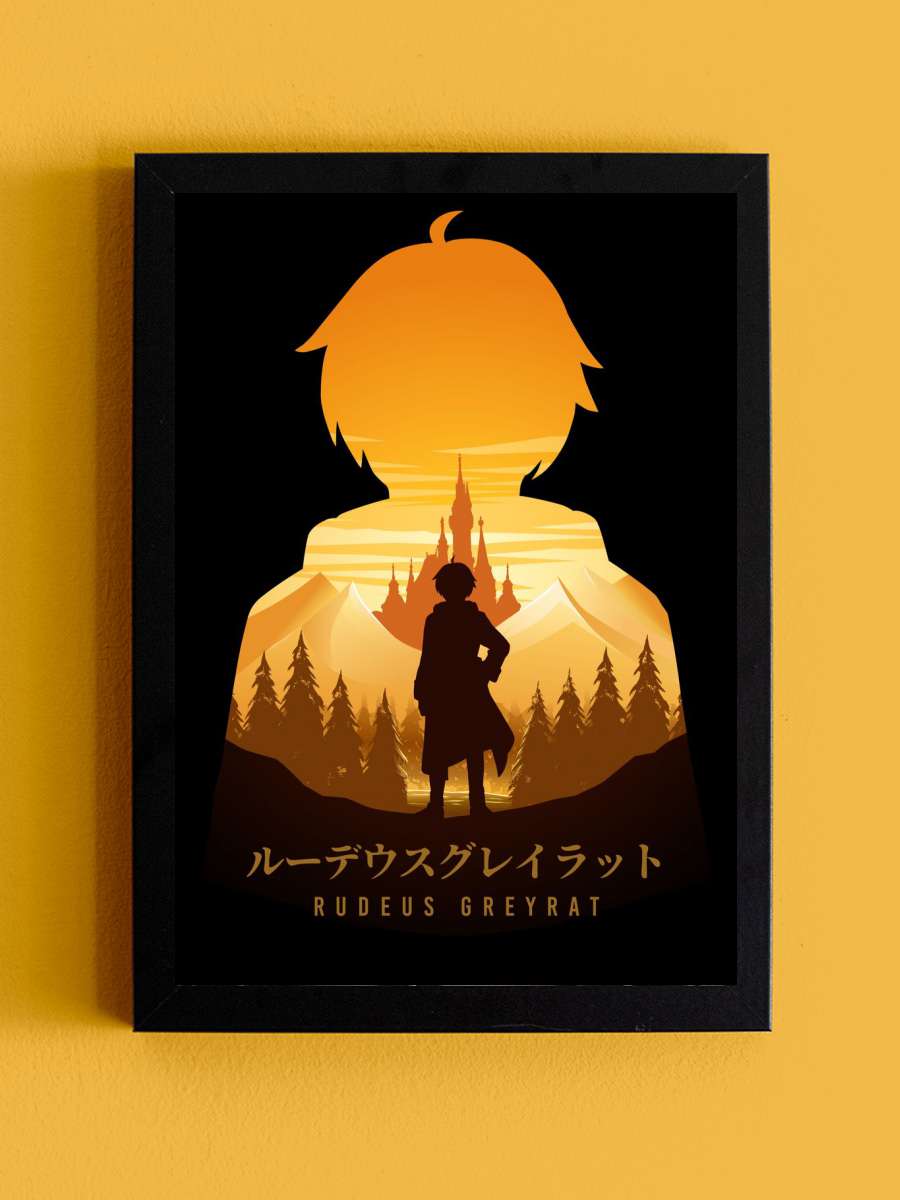 Rudeus Mushoku Tensei Anime Tablo Siyah Çerçeveli Yüksek Kalite Anime Duvar Poster Tablo - En İyi Fiyatlarla