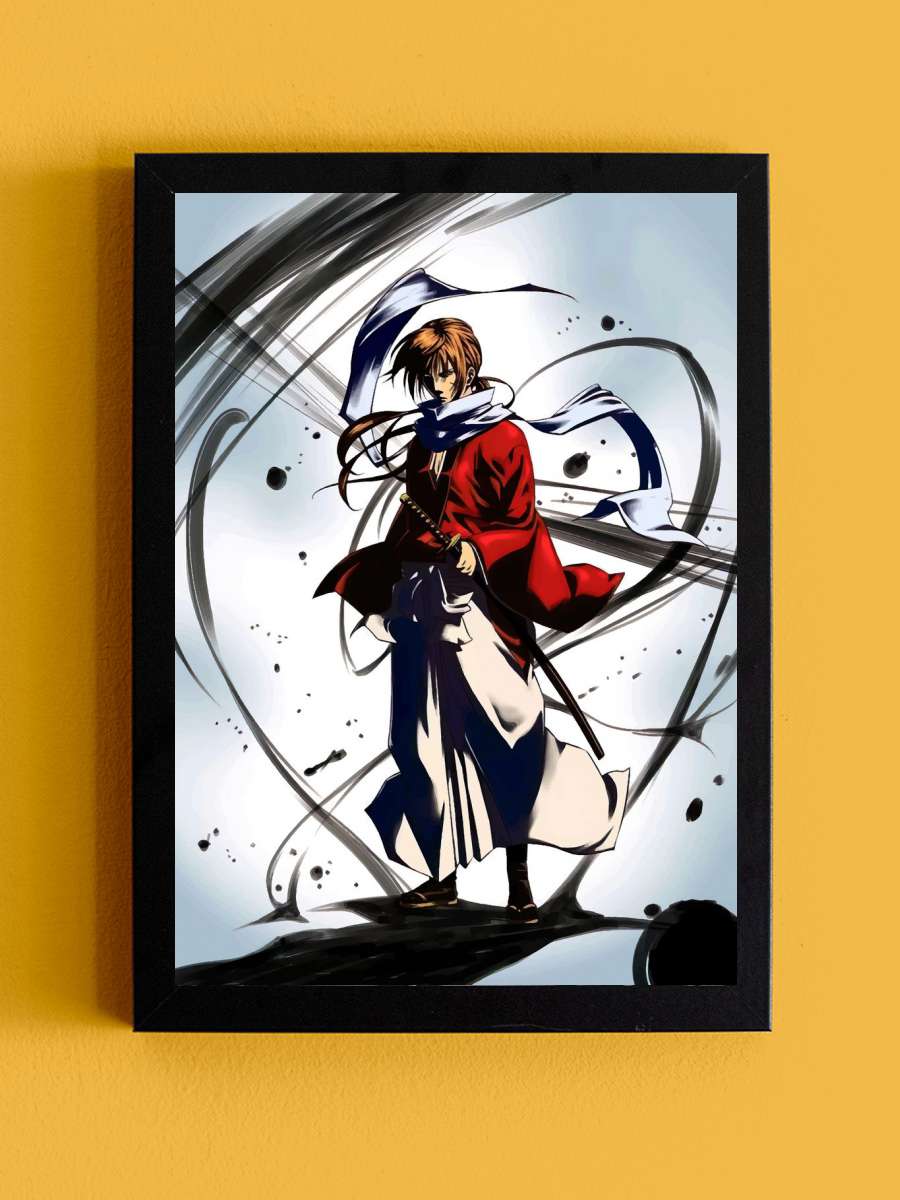 Rurouni Kenshin Anime Tablo Siyah Çerçeveli Yüksek Kalite Anime Duvar Poster Tablo - En İyi Fiyatlarla