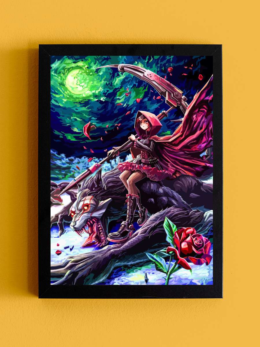 rwby anime Anime Tablo Siyah Çerçeveli Yüksek Kalite Anime Duvar Poster Tablo - En İyi Fiyatlarla