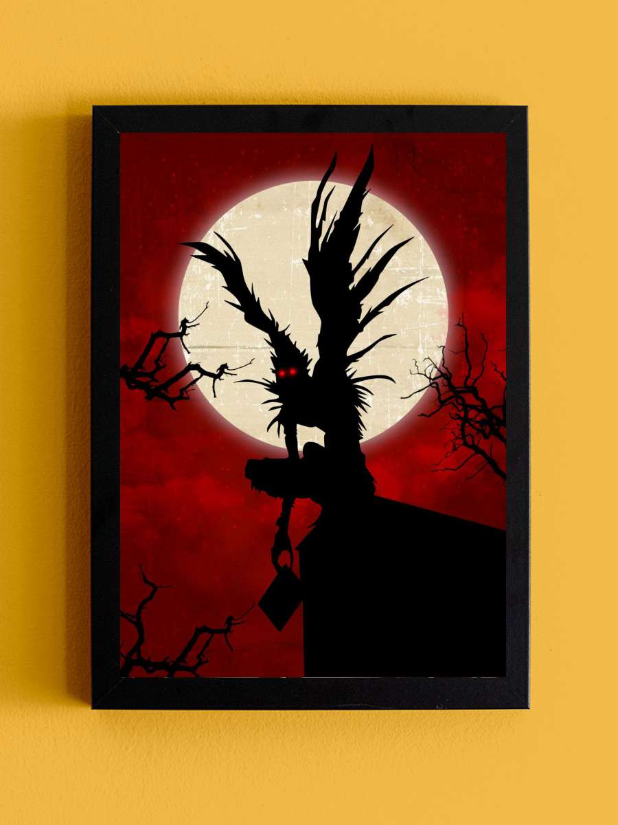 Ryuk Death Anime Anime Tablo Siyah Çerçeveli Yüksek Kalite Anime Duvar Poster Tablo - En İyi Fiyatlarla