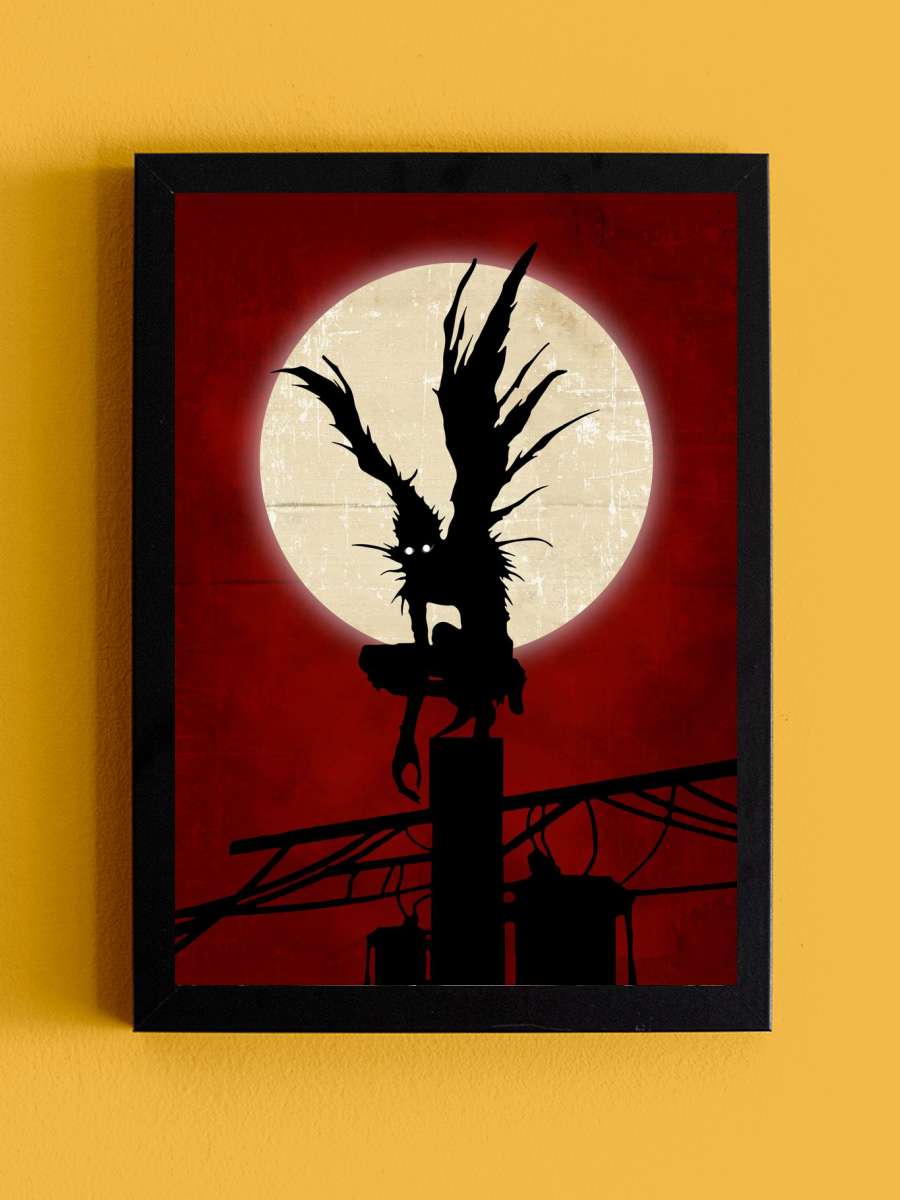 Ryuk Death Anime Anime Tablo Siyah Çerçeveli Yüksek Kalite Anime Duvar Poster Tablo - En İyi Fiyatlarla