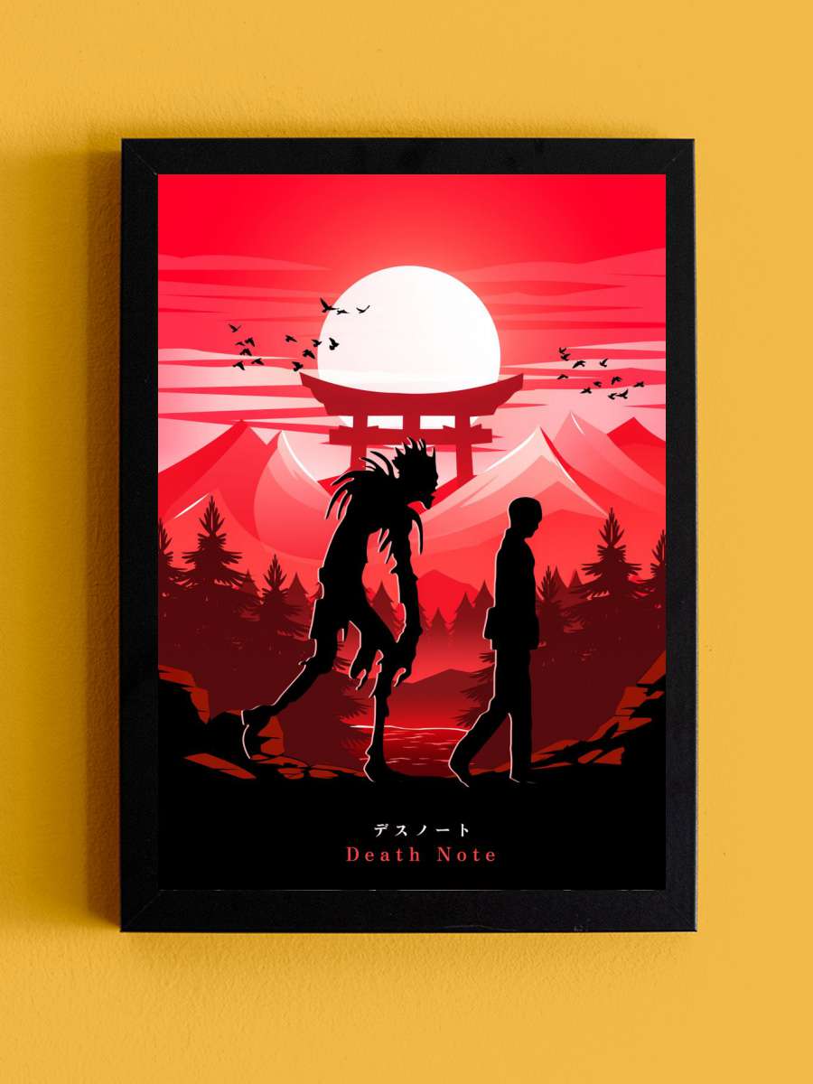 Ryuk Anime Tablo Siyah Çerçeveli Yüksek Kalite Anime Duvar Poster Tablo - En İyi Fiyatlarla