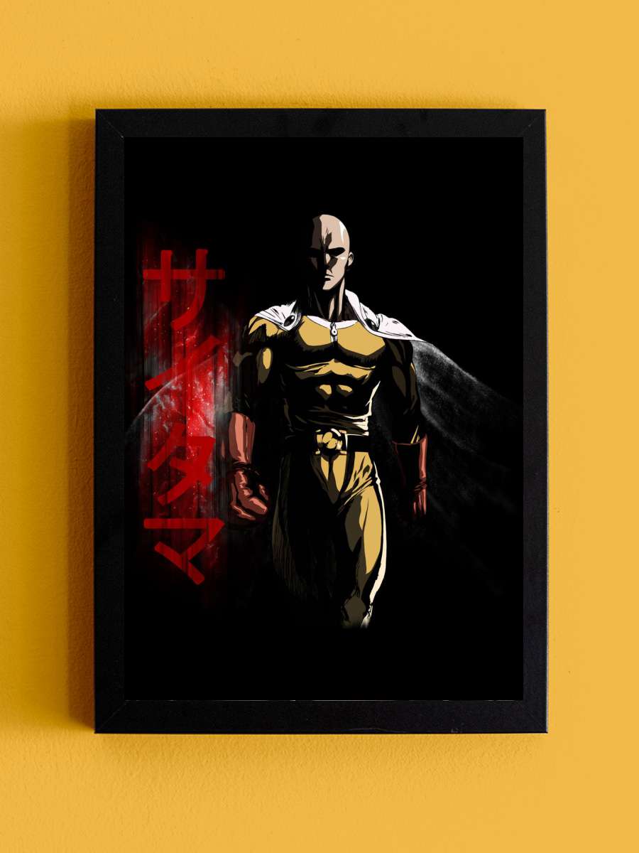 Saitama II Anime Tablo Siyah Çerçeveli Yüksek Kalite Anime Duvar Poster Tablo - En İyi Fiyatlarla