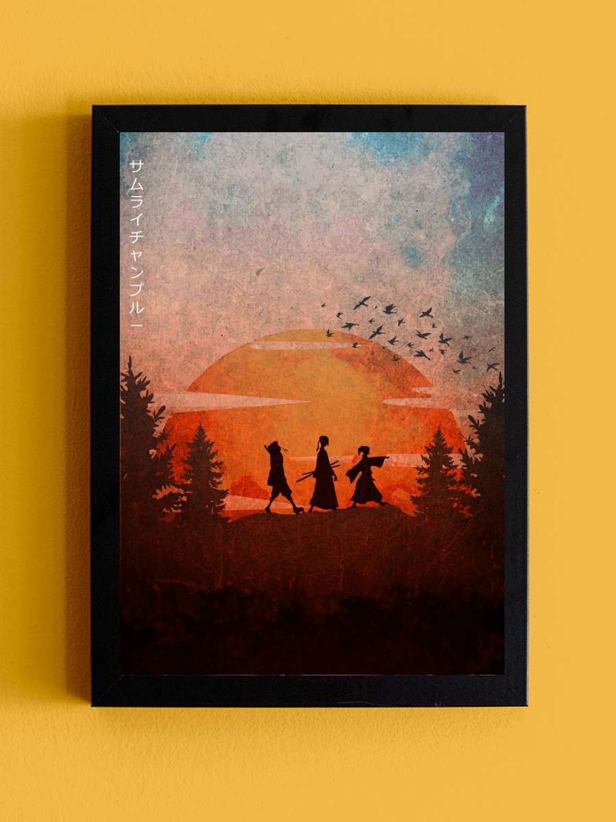 Samurai Champloo Anime Tablo Siyah Çerçeveli Yüksek Kalite Anime Duvar Poster Tablo - En İyi Fiyatlarla