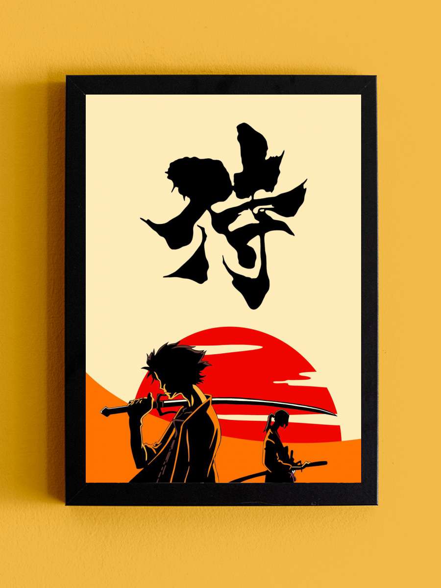 Samurai Champloo Anime Tablo Siyah Çerçeveli Yüksek Kalite Anime Duvar Poster Tablo - En İyi Fiyatlarla