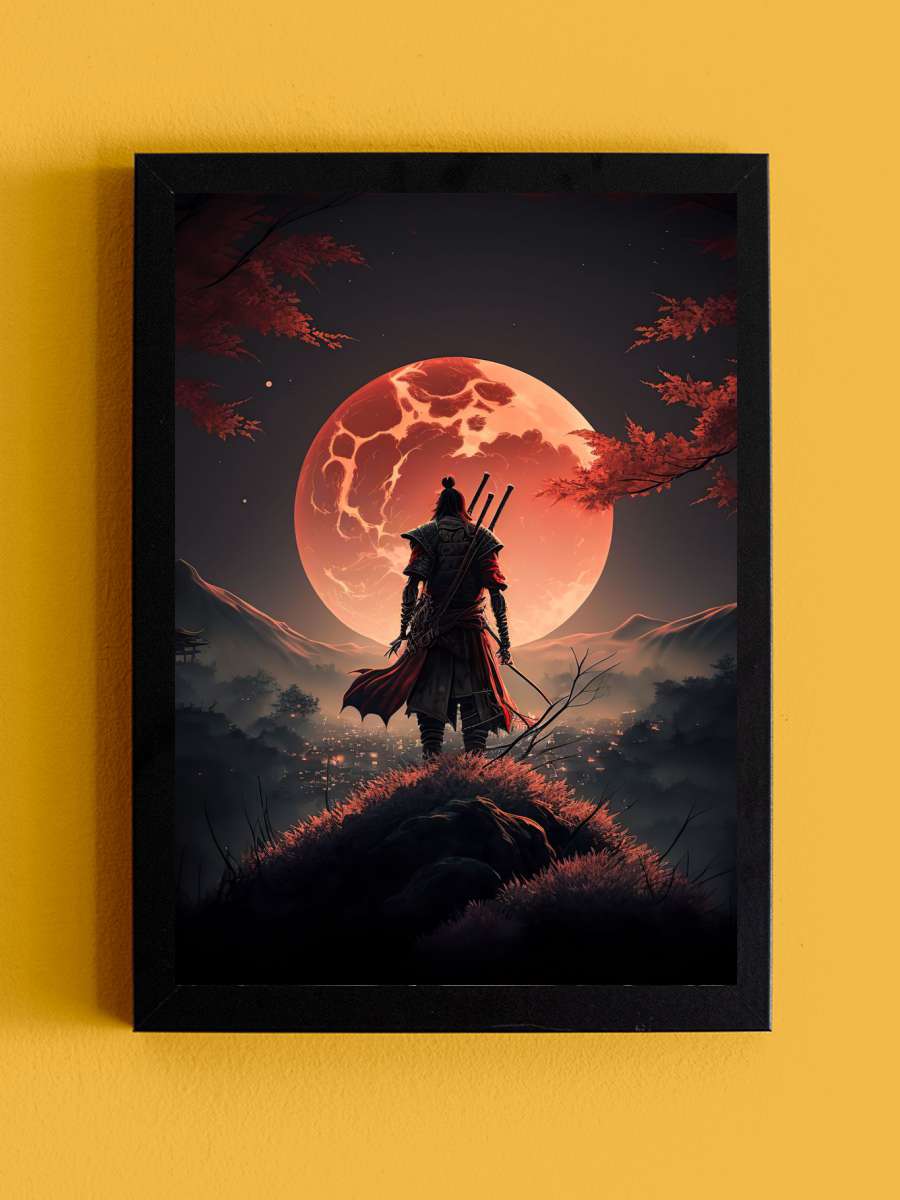 Samurai Anime Tablo Siyah Çerçeveli Yüksek Kalite Anime Duvar Poster Tablo - En İyi Fiyatlarla