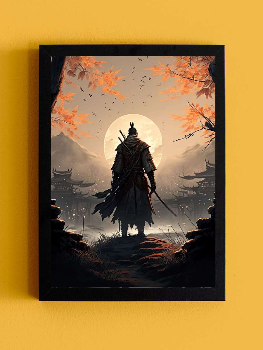 Samurai Anime Tablo Siyah Çerçeveli Yüksek Kalite Anime Duvar Poster Tablo - En İyi Fiyatlarla