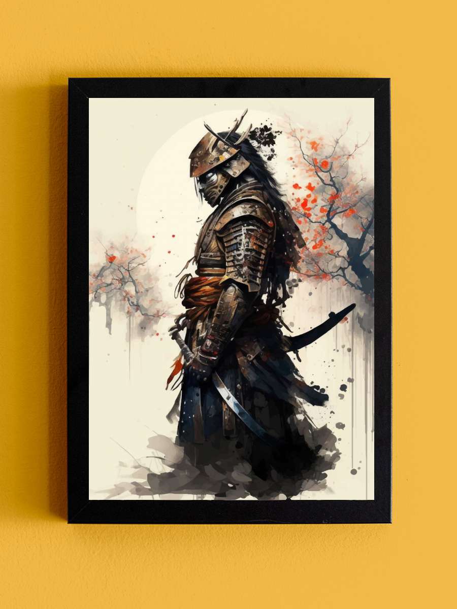 Samurai Anime Tablo Siyah Çerçeveli Yüksek Kalite Anime Duvar Poster Tablo - En İyi Fiyatlarla