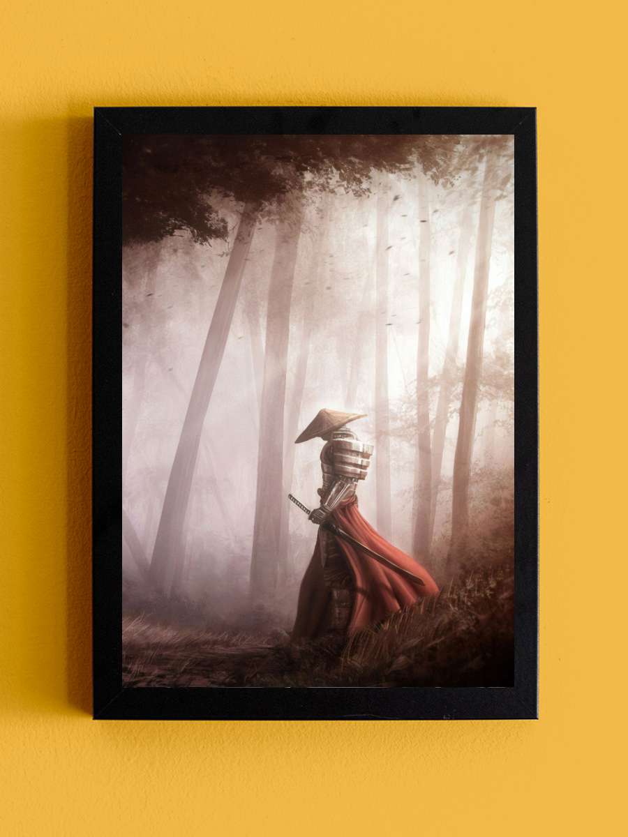 SAMURAI Anime Tablo Siyah Çerçeveli Yüksek Kalite Anime Duvar Poster Tablo - En İyi Fiyatlarla