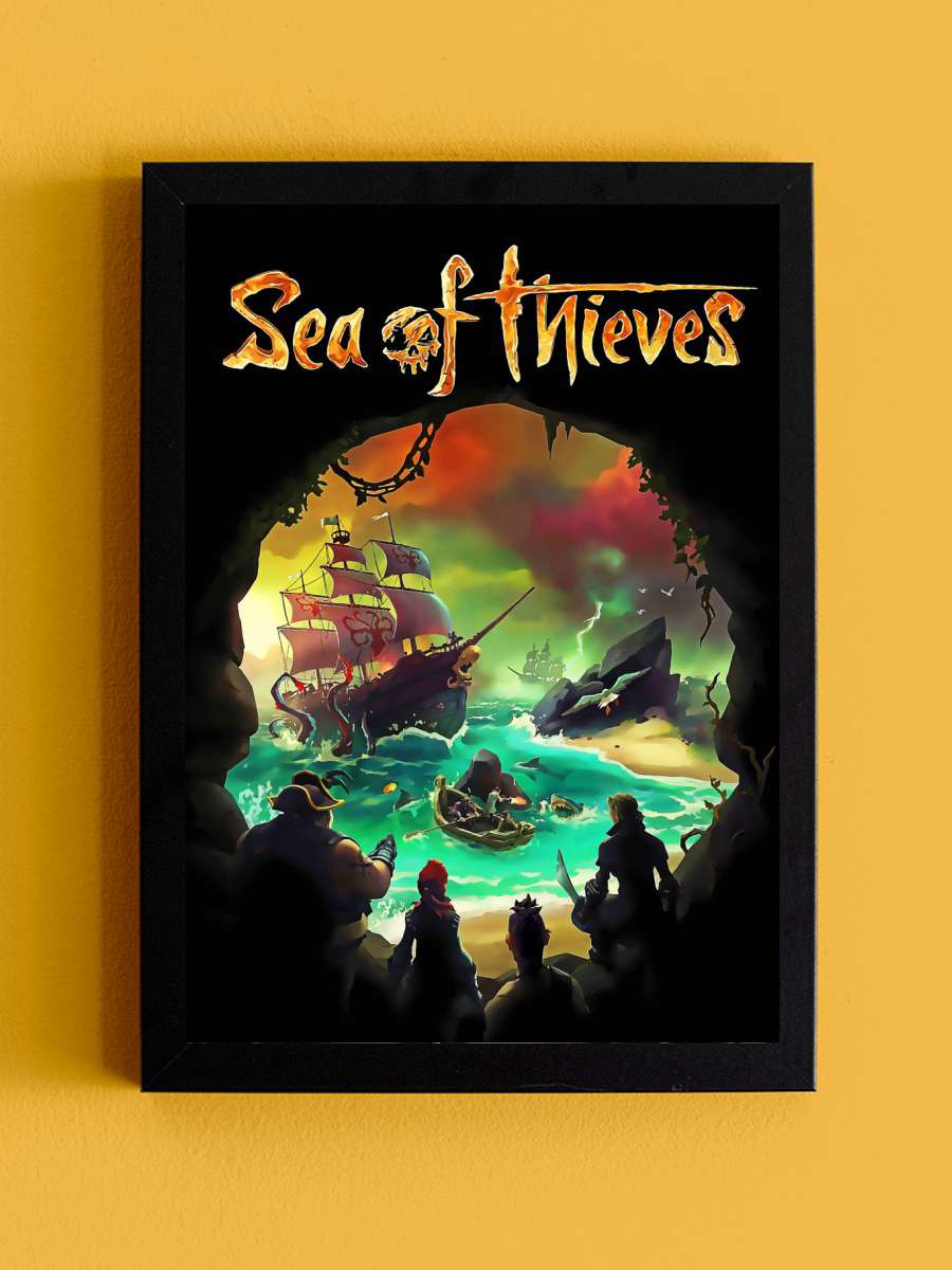 Sea Of Thieves Anime Tablo Siyah Çerçeveli Yüksek Kalite Anime Duvar Poster Tablo - En İyi Fiyatlarla