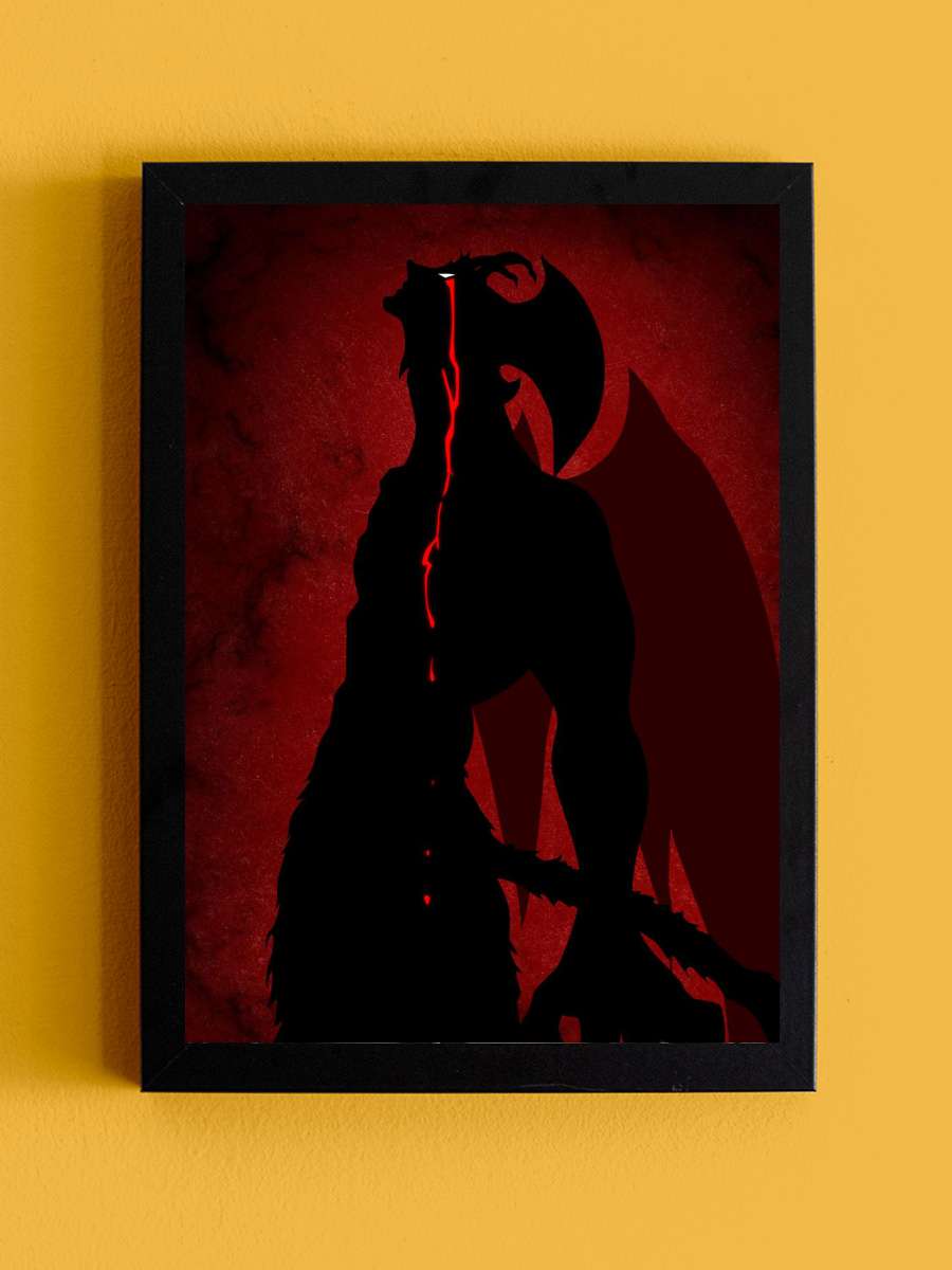 serie The demon Anime Tablo Siyah Çerçeveli Yüksek Kalite Anime Duvar Poster Tablo - En İyi Fiyatlarla