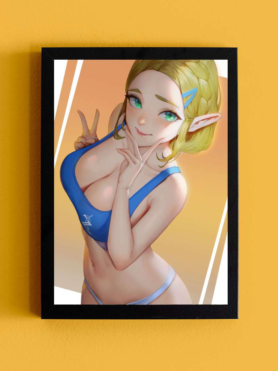 Sexy girl Anime Tablo Siyah Çerçeveli Yüksek Kalite Anime Duvar Poster Tablo - En İyi Fiyatlarla