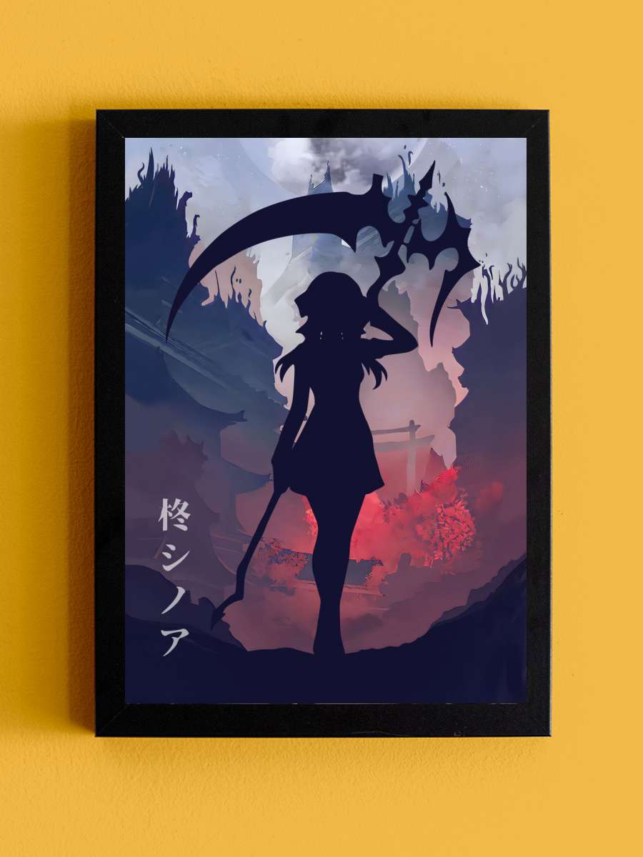 Shinoa Hiragi Seraph Anime Anime Tablo Siyah Çerçeveli Yüksek Kalite Anime Duvar Poster Tablo - En İyi Fiyatlarla