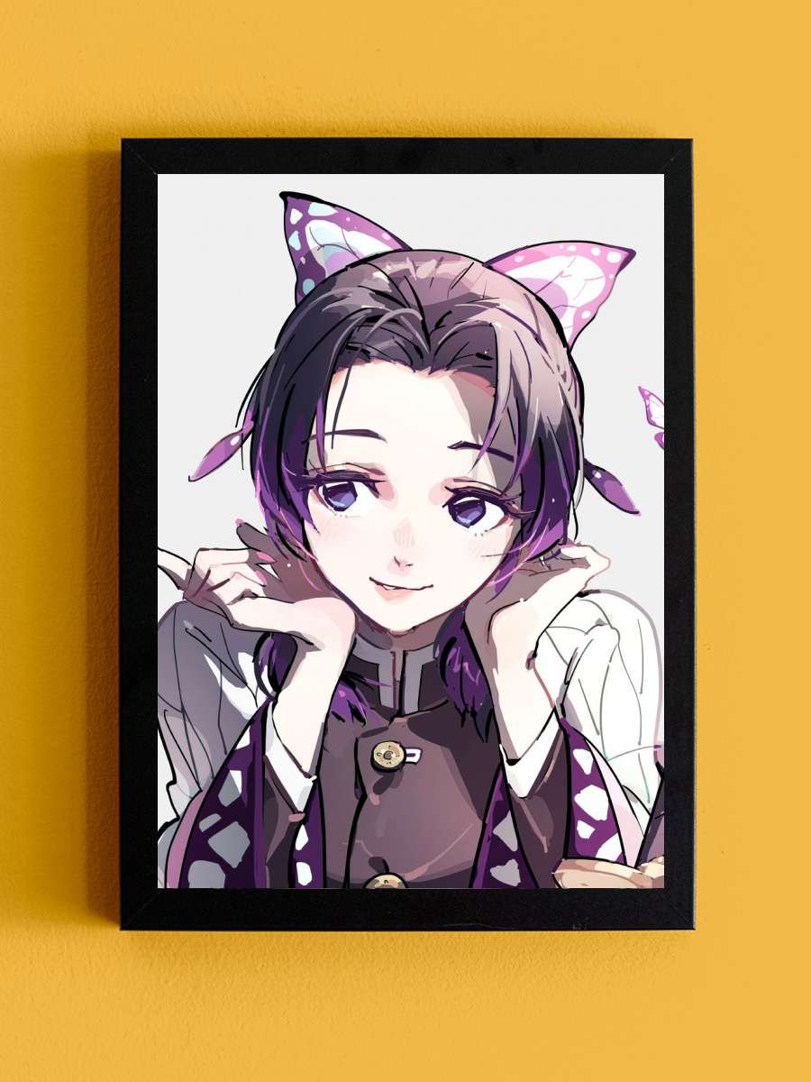 shinobu kocho demon slayer Anime Tablo Siyah Çerçeveli Yüksek Kalite Anime Duvar Poster Tablo - En İyi Fiyatlarla