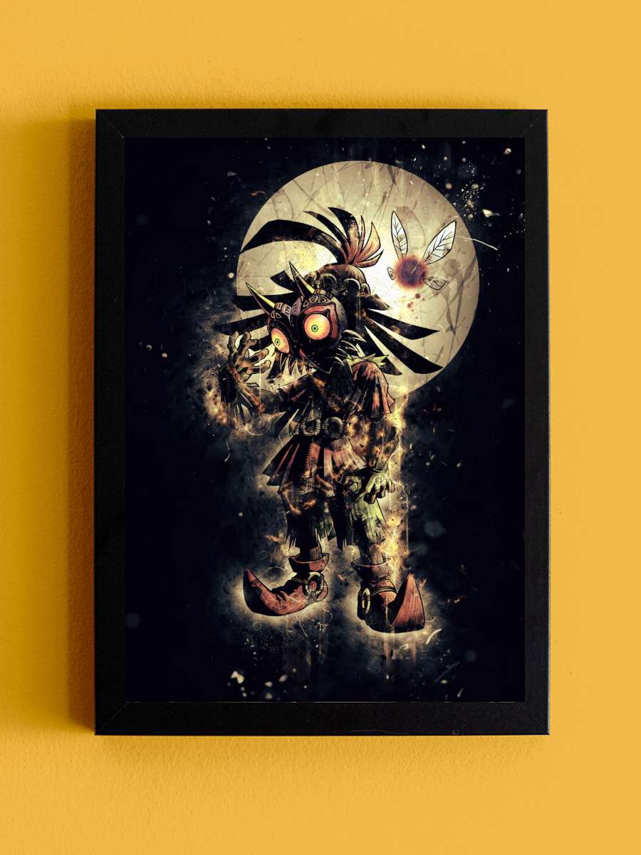 Skull Kid - Majoras Mask Anime Tablo Siyah Çerçeveli Yüksek Kalite Anime Duvar Poster Tablo - En İyi Fiyatlarla