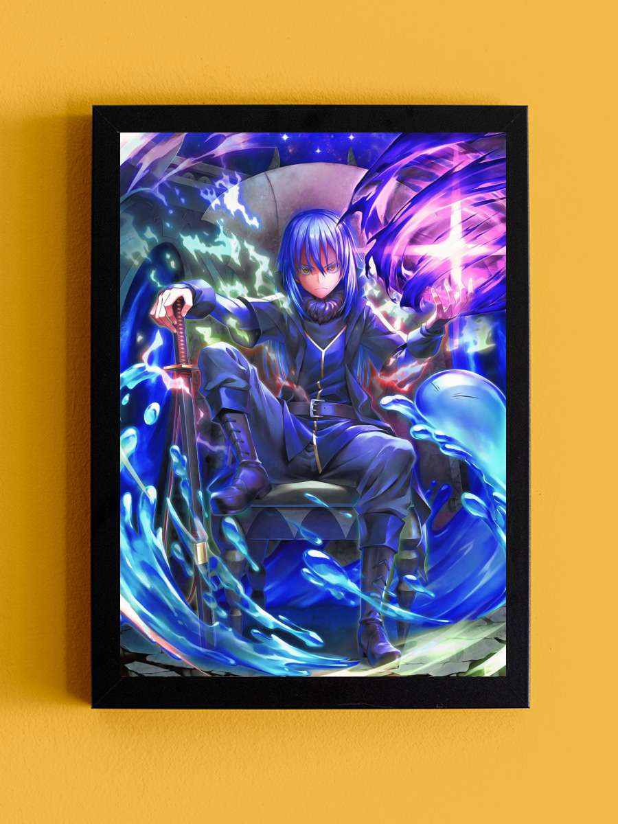 slime Anime Tablo Siyah Çerçeveli Yüksek Kalite Anime Duvar Poster Tablo - En İyi Fiyatlarla