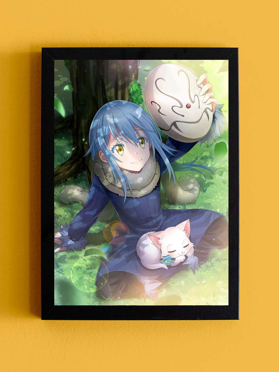 slime Anime Tablo Siyah Çerçeveli Yüksek Kalite Anime Duvar Poster Tablo - En İyi Fiyatlarla