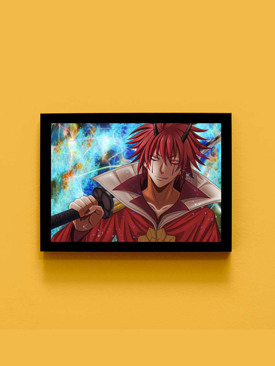 slime Anime Tablo Siyah Çerçeveli Yüksek Kalite Anime Duvar Poster Tablo - En İyi Fiyatlarla