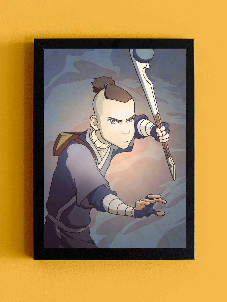 Sokka Elements Anime Tablo Siyah Çerçeveli Yüksek Kalite Anime Duvar Poster Tablo - En İyi Fiyatlarla