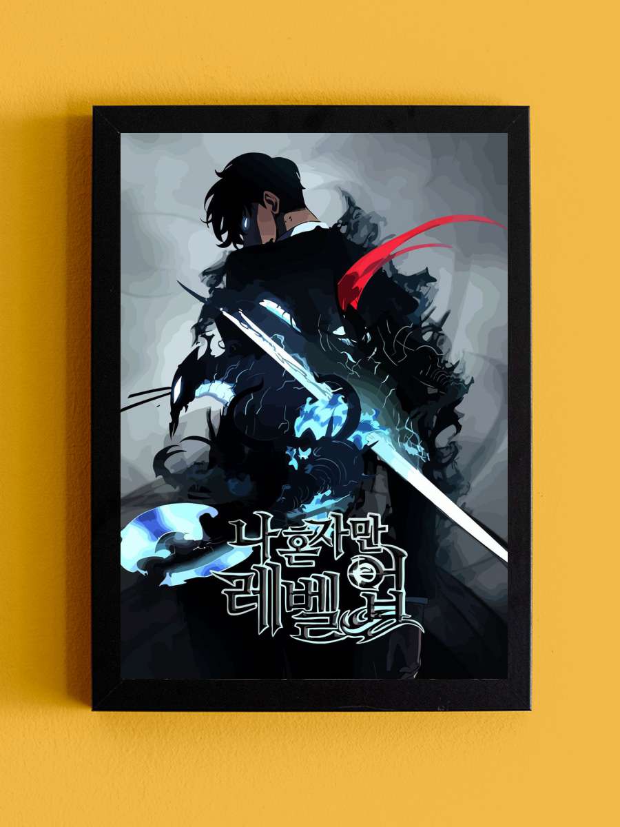 Solo Leveling Art Anime Tablo Siyah Çerçeveli Yüksek Kalite Anime Duvar Poster Tablo - En İyi Fiyatlarla