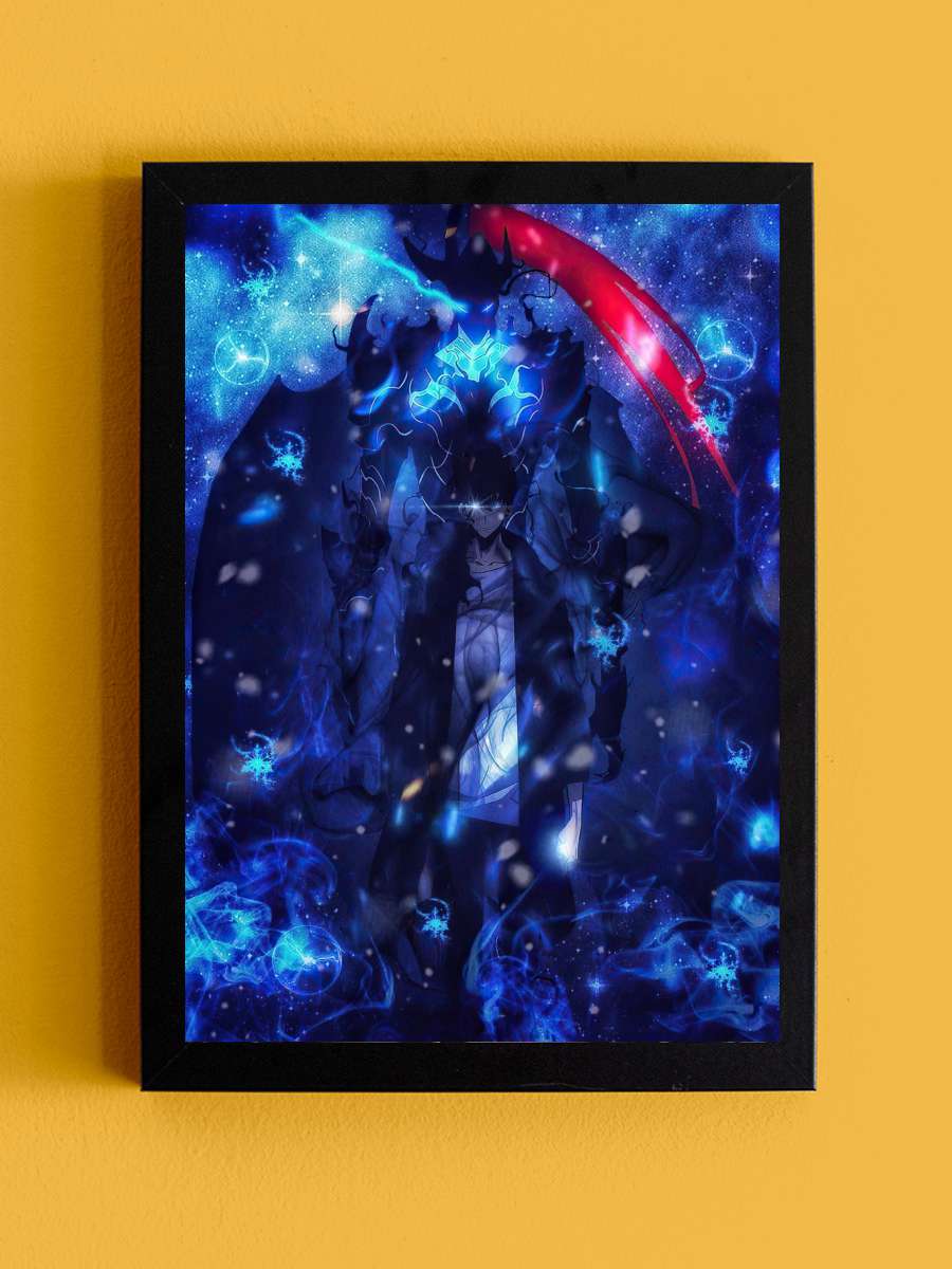 Solo Leveling Anime Tablo Siyah Çerçeveli Yüksek Kalite Anime Duvar Poster Tablo - En İyi Fiyatlarla