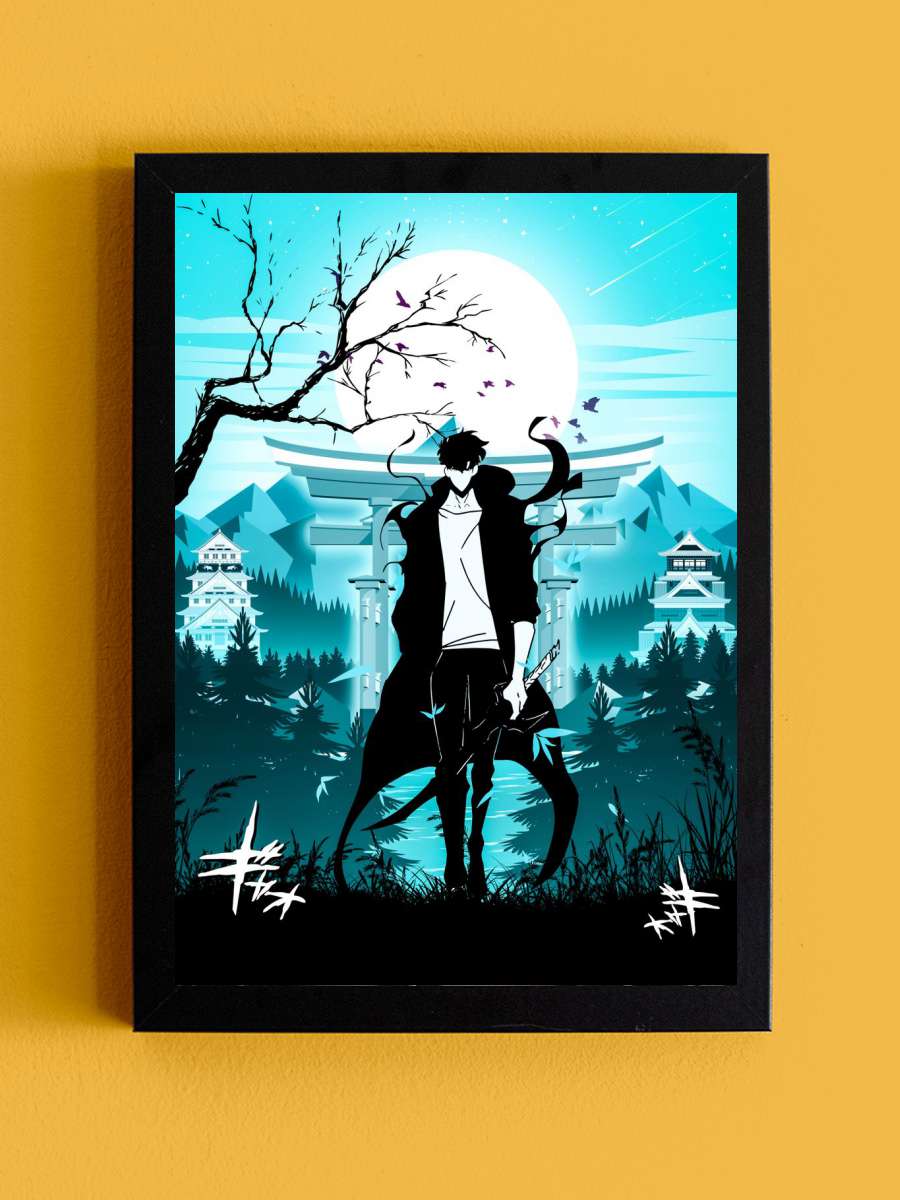 solo leveling Anime Tablo Siyah Çerçeveli Yüksek Kalite Anime Duvar Poster Tablo - En İyi Fiyatlarla
