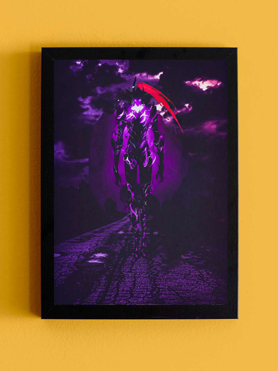 Solo Leveling Anime Tablo Siyah Çerçeveli Yüksek Kalite Anime Duvar Poster Tablo - En İyi Fiyatlarla