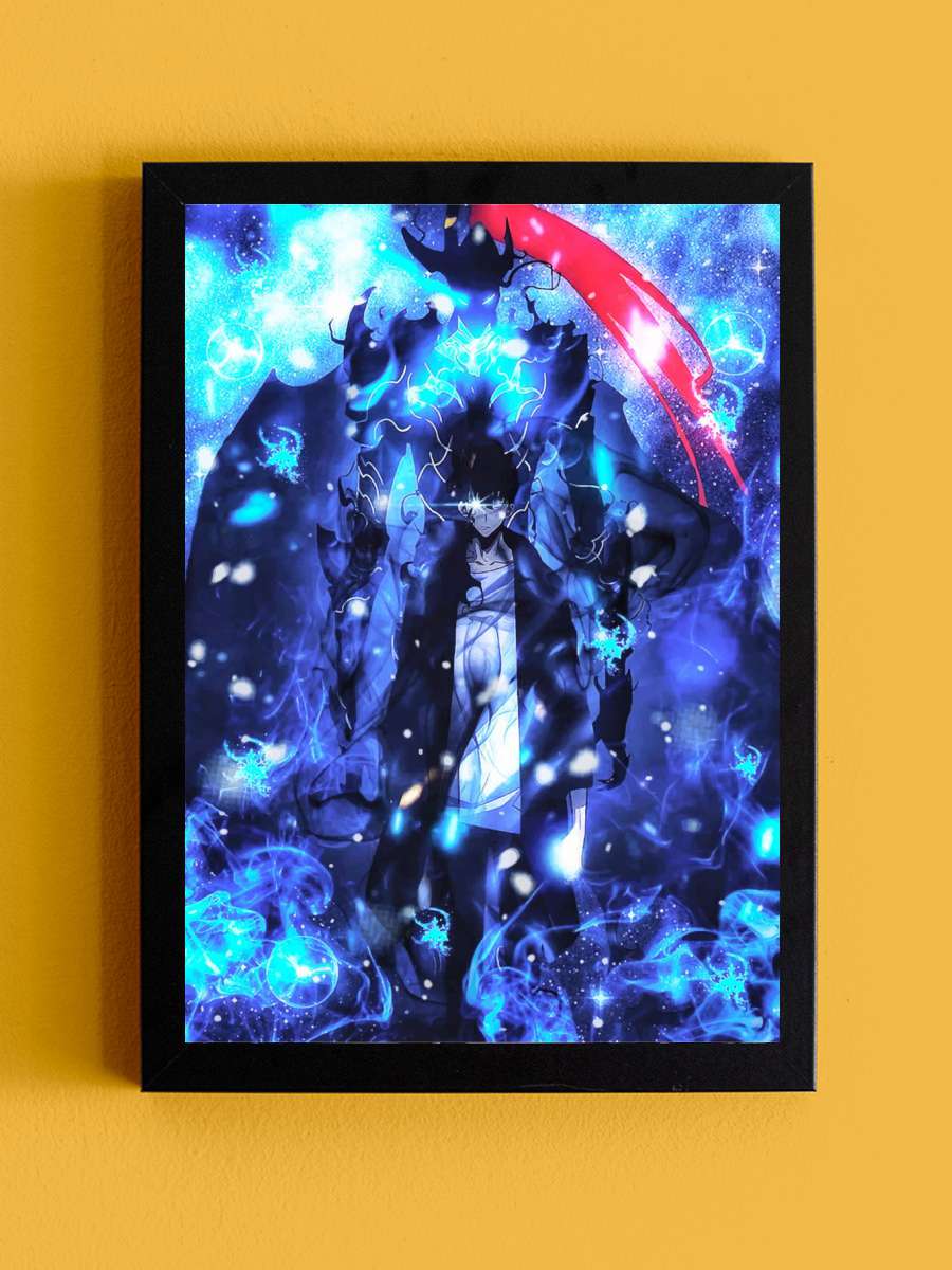 solo leveling  Anime Tablo Siyah Çerçeveli Yüksek Kalite Anime Duvar Poster Tablo - En İyi Fiyatlarla