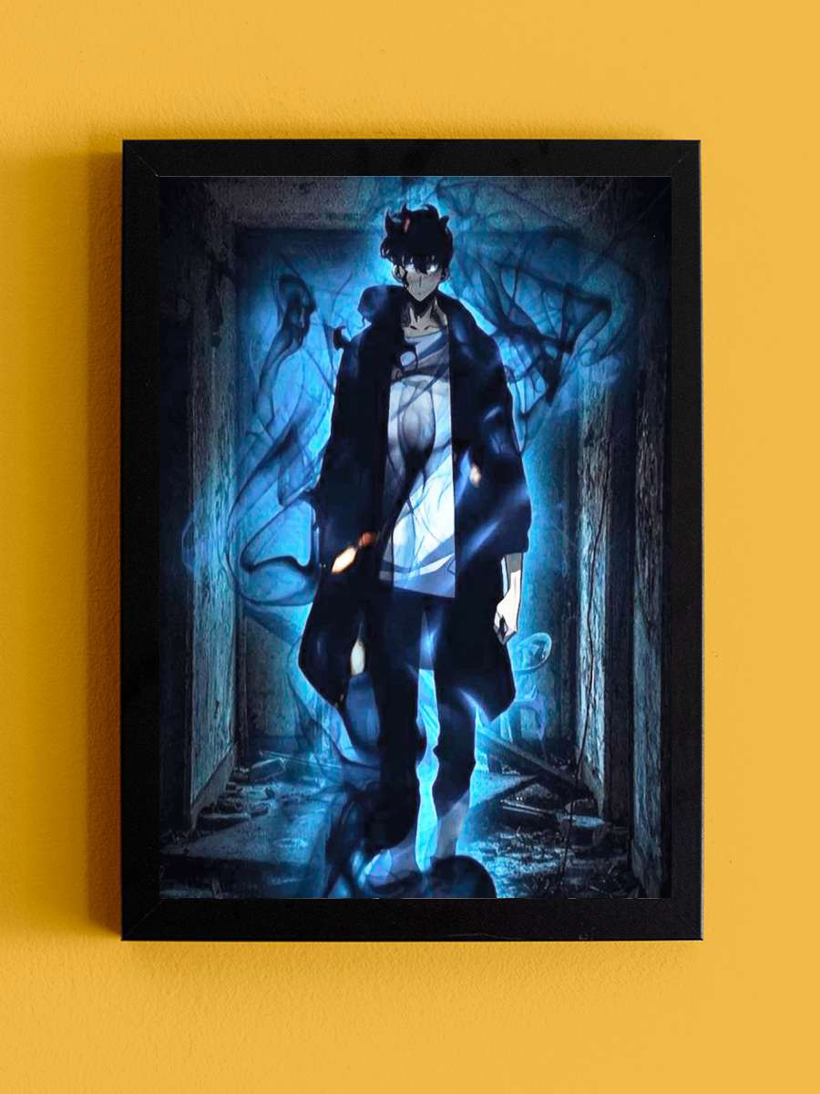 solo leveling Anime Tablo Siyah Çerçeveli Yüksek Kalite Anime Duvar Poster Tablo - En İyi Fiyatlarla