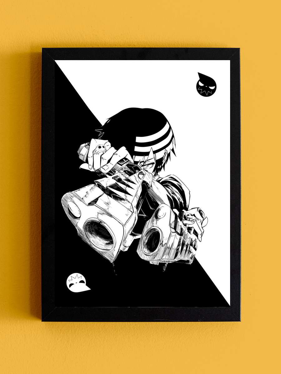 Soul Eater Anime Anime Tablo Siyah Çerçeveli Yüksek Kalite Anime Duvar Poster Tablo - En İyi Fiyatlarla