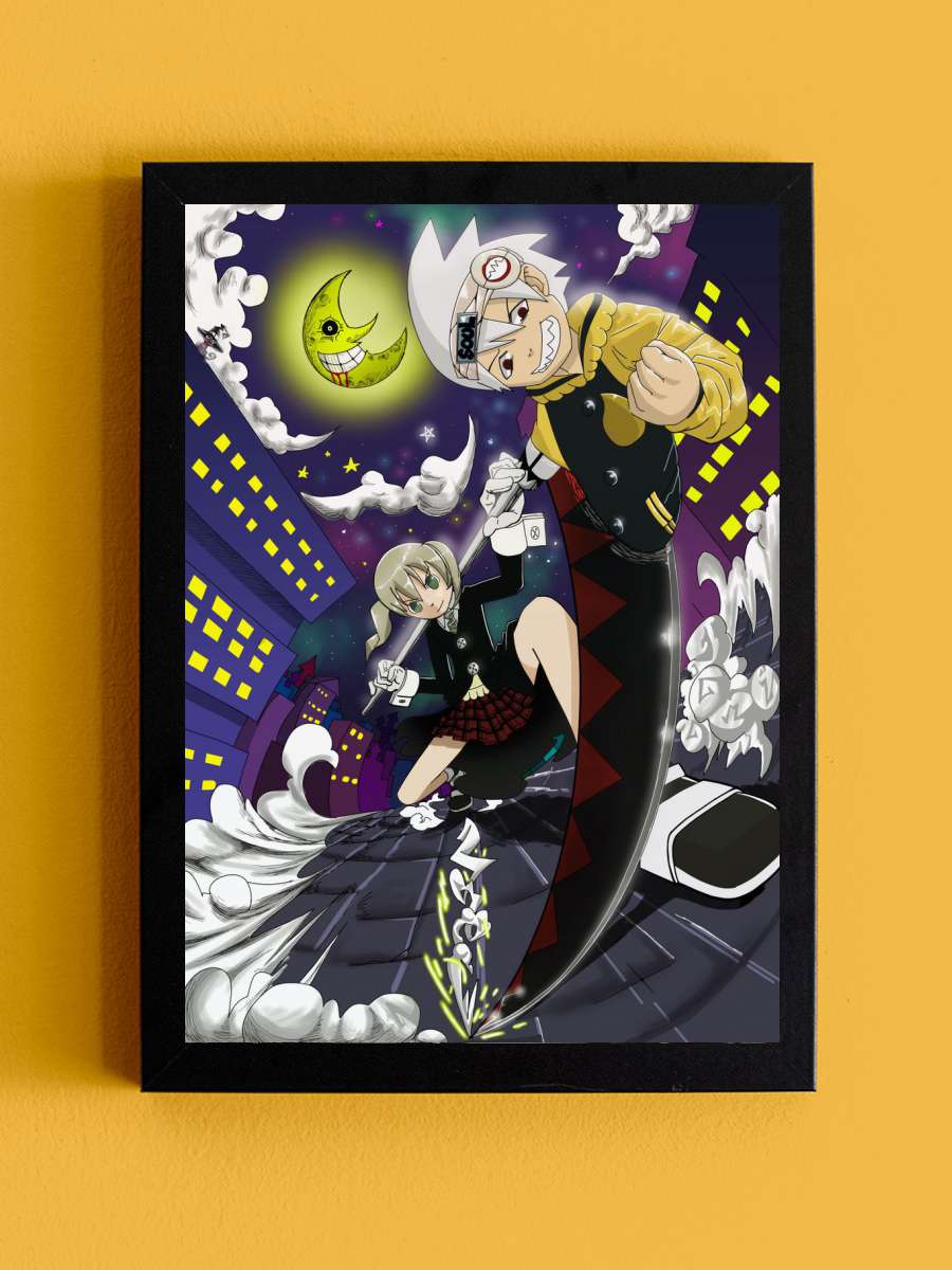 Soul Eater Evans Maka Anime Tablo Siyah Çerçeveli Yüksek Kalite Anime Duvar Poster Tablo - En İyi Fiyatlarla