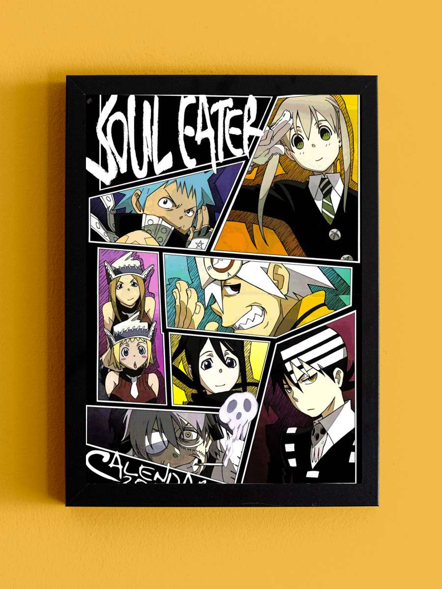 soul eater Manga Anime Tablo Siyah Çerçeveli Yüksek Kalite Anime Duvar Poster Tablo - En İyi Fiyatlarla
