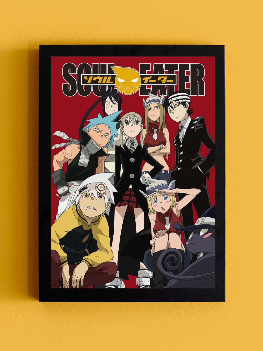 Soul Eater Anime Tablo Siyah Çerçeveli Yüksek Kalite Anime Duvar Poster Tablo - En İyi Fiyatlarla