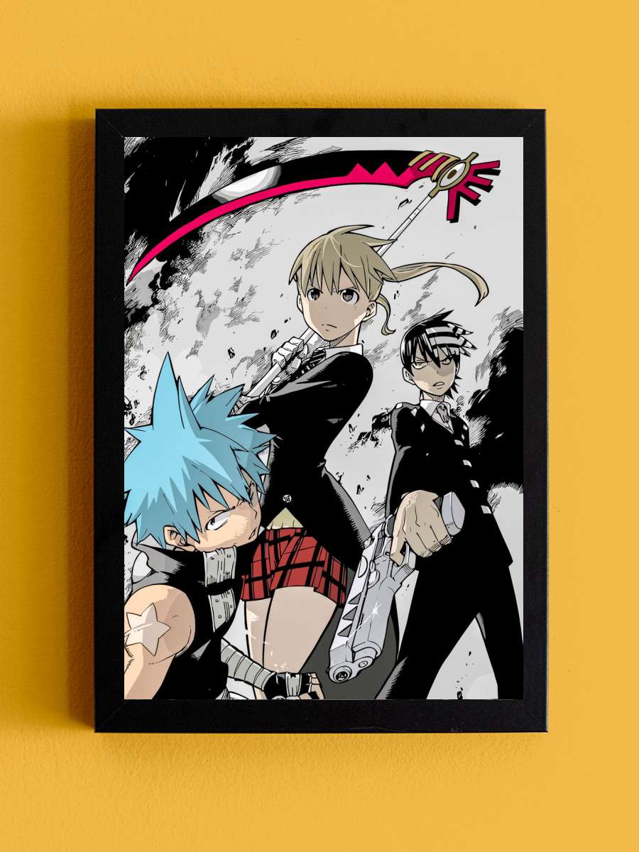 Soul Eater Anime Tablo Siyah Çerçeveli Yüksek Kalite Anime Duvar Poster Tablo - En İyi Fiyatlarla