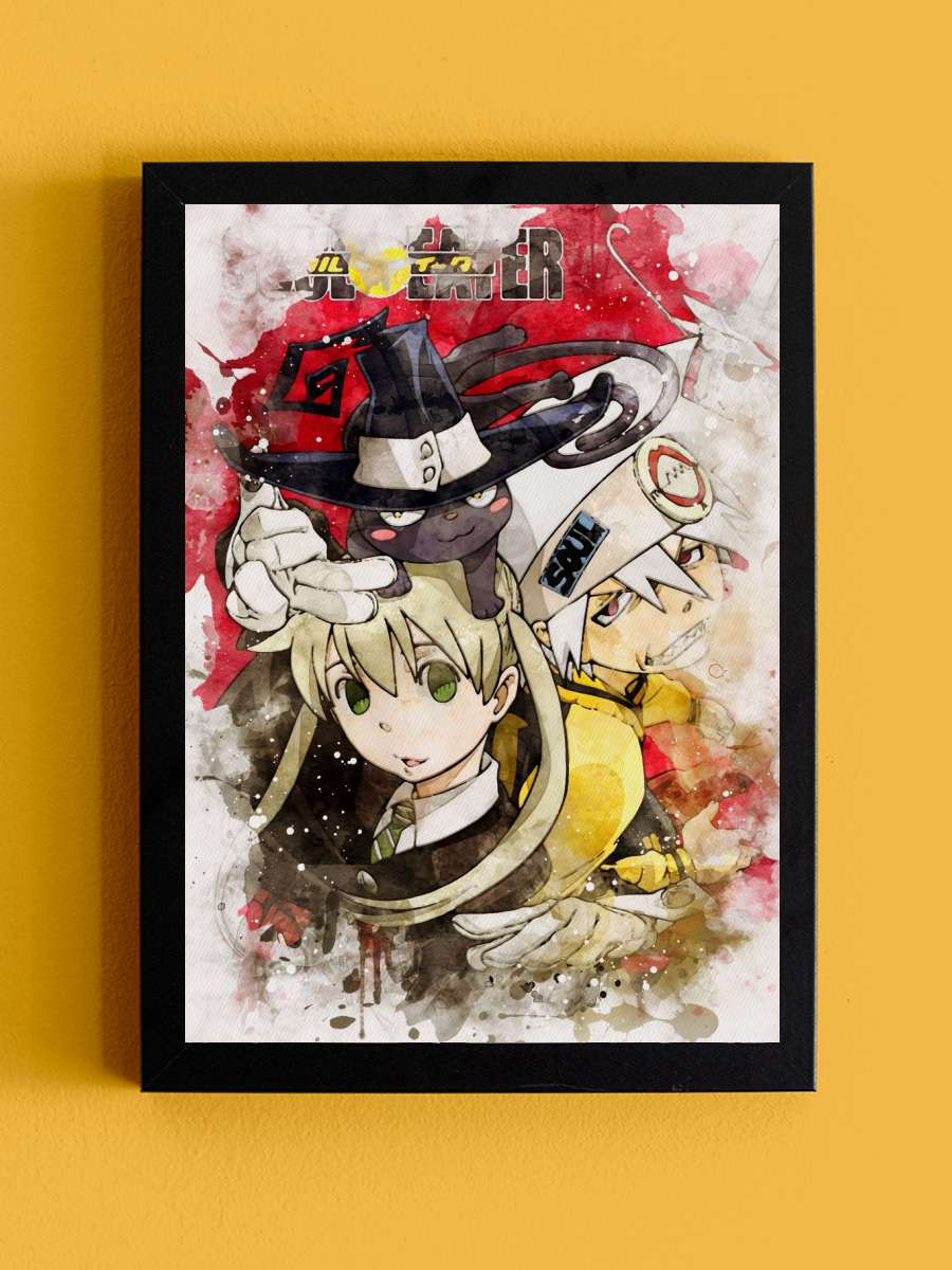 Soul eater Anime Tablo Siyah Çerçeveli Yüksek Kalite Anime Duvar Poster Tablo - En İyi Fiyatlarla
